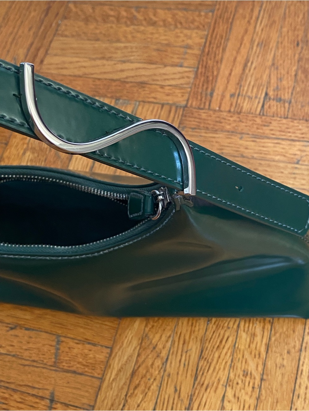 Like-New Staud Scotty Bag in Deep Forest Green w/ Original Dust Bag - Picture 10 of 11